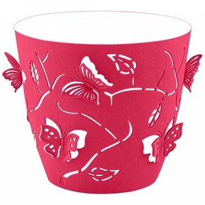 Горшок для цветов Butterflies 1,4 л, 145 мм, круглый LF101210054 ягодно-розовый
