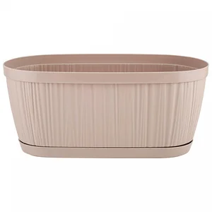 Горшок для цветов InGreen BARCELONA 2,7 л, 275×145 мм овальный IG623310047 молочный шоколад