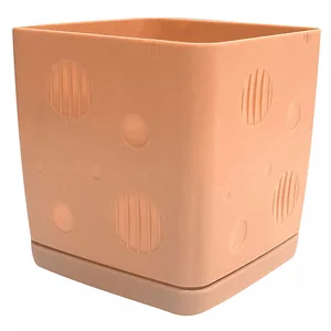 Горшок для цветов InGreen MICROCOSM 0,8 л IG623510040 персиковая карамель