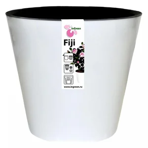 Горшок для цветов Фиджи 160 мм, 1,6 л ING1553БЛ белый