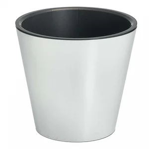 Горшок для цветов Фиджи 160 мм, 1,6 л ING1553ХР с декором Хром