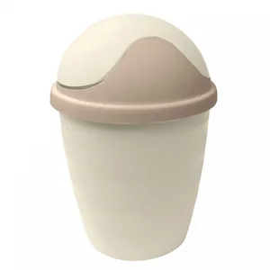 Контейнер для мусора Rambai круглый 1,5 л 221308425/01 светло-бежевый