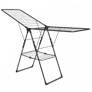 НИКА Сушилка 21 м для белья напольная складная СБ8/Ч чёрная