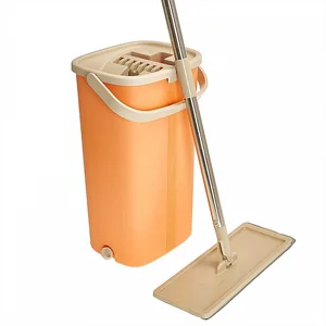 DELTA Комплект для уборки Magic швабра с насадкой и ведром с отжимом 32906 персиковый