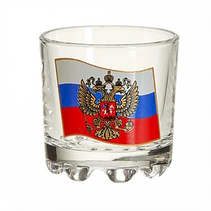 ДЕКОСТЕК Стопка 50 мл 6 штук (Герб на флаге) 886-Д