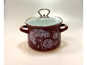 КМК Набор кастрюль Ажур-5-1 Люкс стиль (красн.)