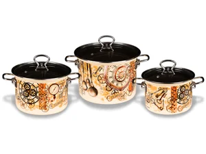 КМК Набор кастрюль Стимпанк-5-1-Элит (слон.)