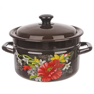 КМК Кастрюля цилиндрическая бортовая 6 л (корич.) 41804-182/6-У4