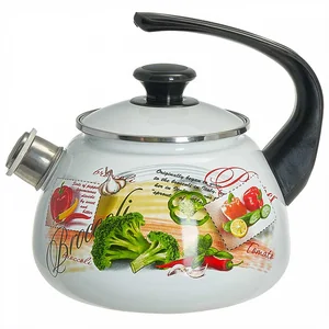 КМК Чайник 2 л цельноштампованный со свистком 43604-102/6-У4 белый