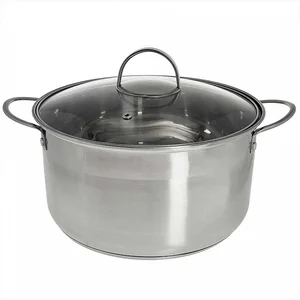 WEBBER Кастрюля 4,8 л, 22 см, из нержавеющей стали со стеклянной крышкой BE-349/2