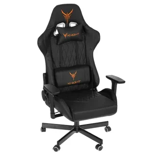 Бюрократ Кресло игровое KNIGHT ARMOR черный 1628888