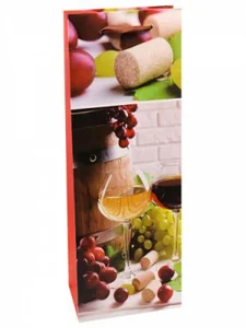 Пакет подарочный Dream Cards с матовой ламинацией 12x36x8,5 см Пьянящая лоза, 210гр ПКП-6269