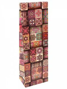 Пакет подарочный с матовой ламинацией 12x36x8,5 см (Bottle) Стильный восточный узор, 157 г ППК-6329