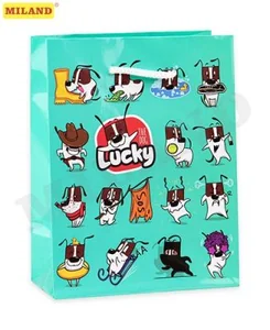 Пакет подарочный Optima Забавный щенок 11,5х14,5х6 см ПП-4708