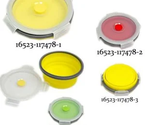 Контейнер пищевой силиконовый 0,5 л 14х3 см складной 16523-117478