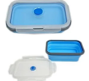 Контейнер пищевой силиконовый 0,8 л 19х12х7 см складной 16523-117508
