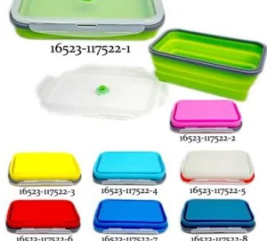 Контейнер пищевой силиконовый 1,3 л 22х14х8 см складной 16523-117522