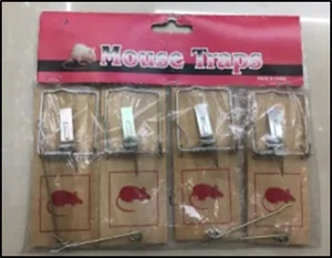 Мышеловка деревянная Mouse Traps 12x18 см 35214-10