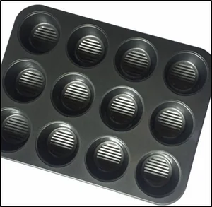 Форма для выпечки кексов 37х28х3 см 12 ячеек 16532-17