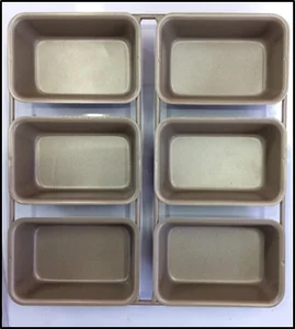 Форма для выпечки хлеба 21,5х21х3 см 6 секций 16532-16