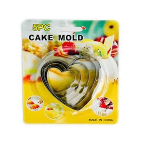 Формы для печенья Сердце 5 шт LG-KY-501