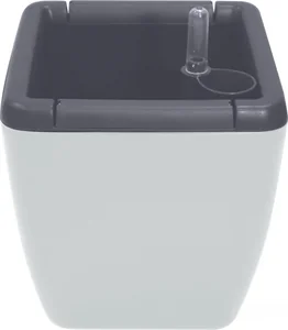 Горшок с автополивом InGreen Munchen 20л с внутренней вставкой 8л, квадратный, Утренний туман