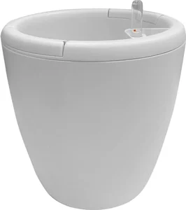 Горшок с автополивом InGreen Munchen D 250мм/9л с внутренней вставкой 6,2л, круглый, белый