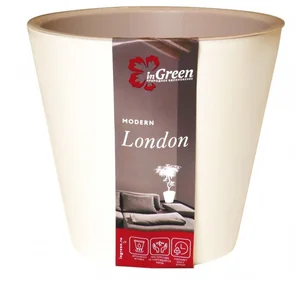 Горшок для цветов London D 12,5 см/1л сливочный (ING1552СЛ)