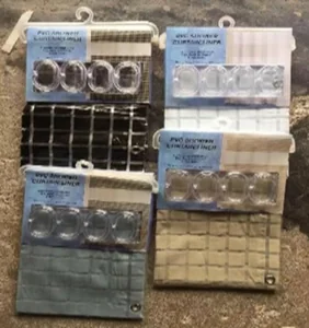 Шторка для ванной 180х180 см из PVC 34128- WS-803