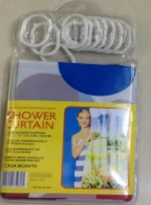 Шторка для ванной 180х180 см из полиэтилена 34128-G-3