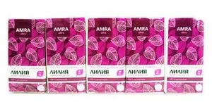 Платочки бумажные Amra Ultra двухслойные с ароматом лилии 10 шт 284606