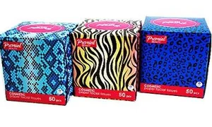 Салфетки бумажные Premial трехслойные белые в коробке (Нон стоп) 1/50/27 81230