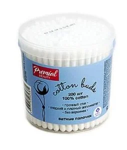Палочки ватные Premial Beauty в банке 200 шт 282381