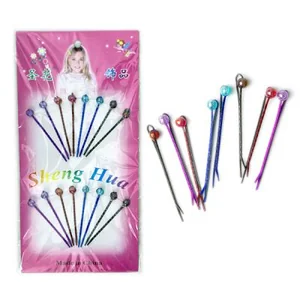 Набор заколок-зажимов для волос 45 см 16 шт 3163-23