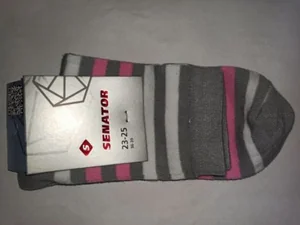 Носки Полоса трехцветный светло-серый р 18/20 (078.73.3.18/20)