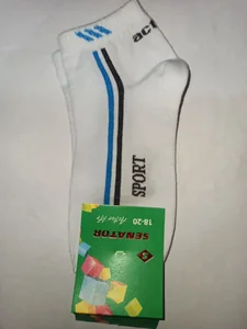 Носки Спорт юниор подросток белый р 18/20 (077.00.3.18/20)