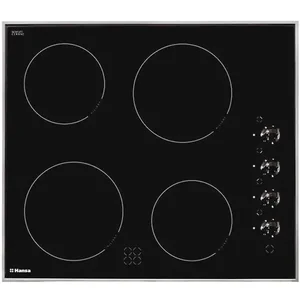 HANSA Варочная панель стеклокерамическая BHCI65123030 черная/серебристый