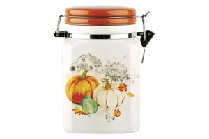 КОРАЛЛ Емкость для сыпучих продуктов 900 мл. Тыква ZFC415-49