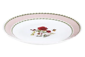 КОРАЛЛ Тарелка обеденная 19см. Secret garden pink BY23LHP75-8