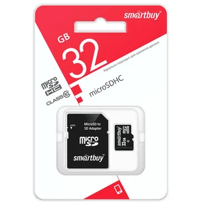 SMARTBUY Флеш карта micro (SB32GBSDCL10-01LE) MicroSDHC 32GB