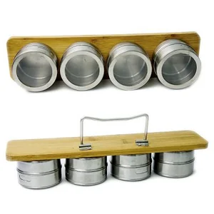 Емкости для специй на магнитной подставке 4 шт 16170-47