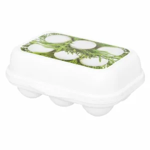 Контейнер Для Яиц С Декором 172х130х75 Мм (белый) 434228116