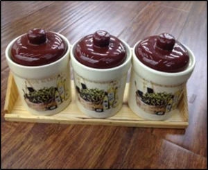 Набор банок для специй с ложкой 240мл 7935-S5005-4