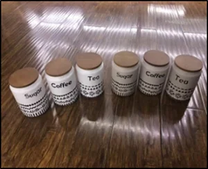 Набор банок для чая, сахара и кофе 800мл 7935-M2-3