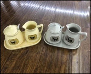 Набор ёмкостей для сахара и молока на подставке 350мл 7935-HM003