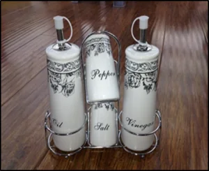 Набор для специй и соусов на подставке 4 предмета (250мл, 75мл) 7935-240F1222-3