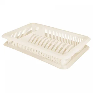 DELTA Сушилка для посуды с поддоном одноярусная Лилия NP1563ВН ваниль