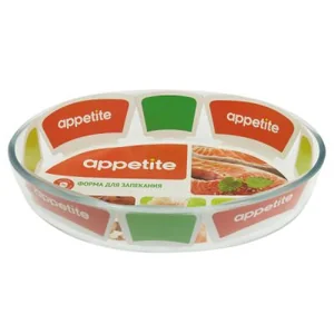 Форма стекл овал 26x18x6см/1,6л ТМ Appetite