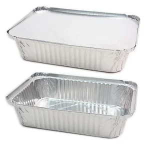 Форма алюминиевая для выпечки 26х19х7 см с крышкой 34408-260-1