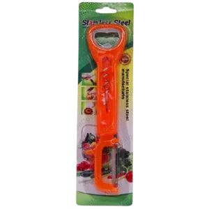 Открывалка для бутылок со штопором + овощечистка 34361-BY414